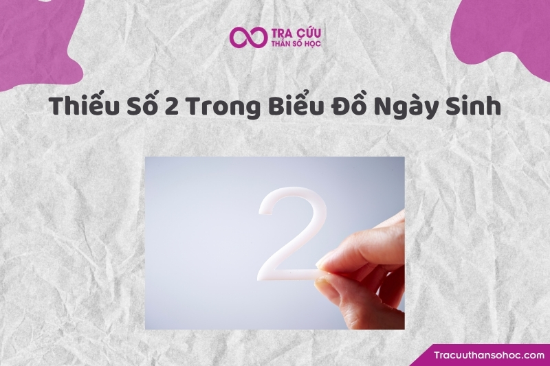 Thiếu số 2 trong Biểu đồ ngày sinh là trường hợp ngày, tháng, năm sinh dương lịch của một người không xuất hiện chữ số 2.